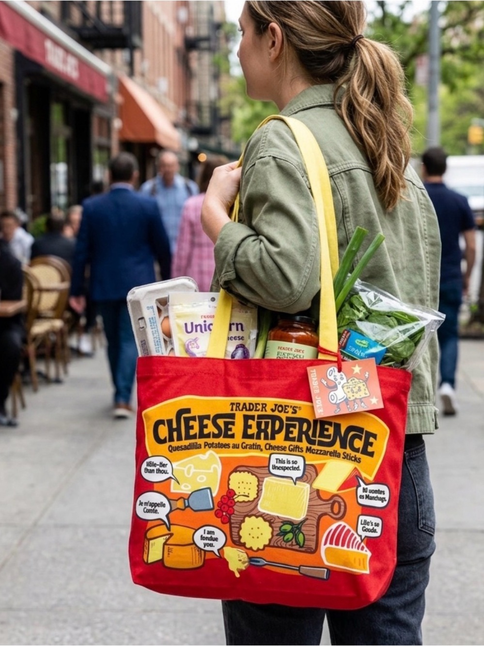 Trader Joe’s NWT Cheese Adventures - Cotton Tote 🧀🛍️